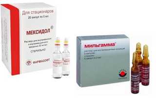 Можно ли принимать вместе мильгамму и мексидол?