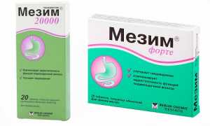 Отличие мезима и мезима форте