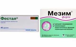 Что выбрать: фестал или мезим