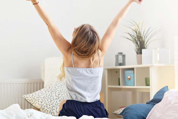 рано встала