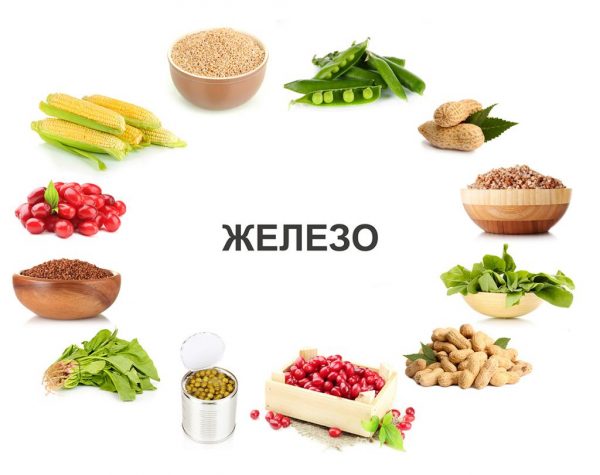 Железо в продуктах