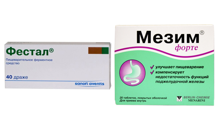 Фестал или Мезим используют при развитии болезней органов желудочно-кишечного канала и при признаках переедания