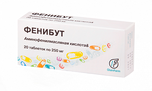 Фенибут используют для лечения открытой глаукомы в первичной стадии