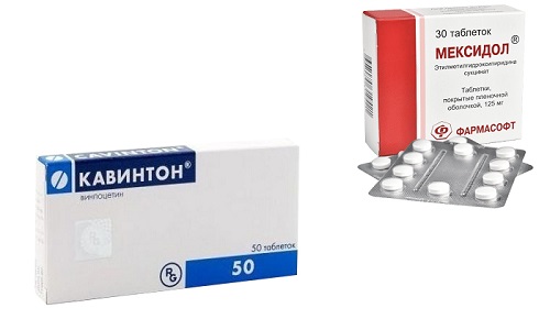 При нарушении памяти, проявлении частых судорог на фоне расстройства мозгового кровообращения прописываются Кавинтон и Мексидол